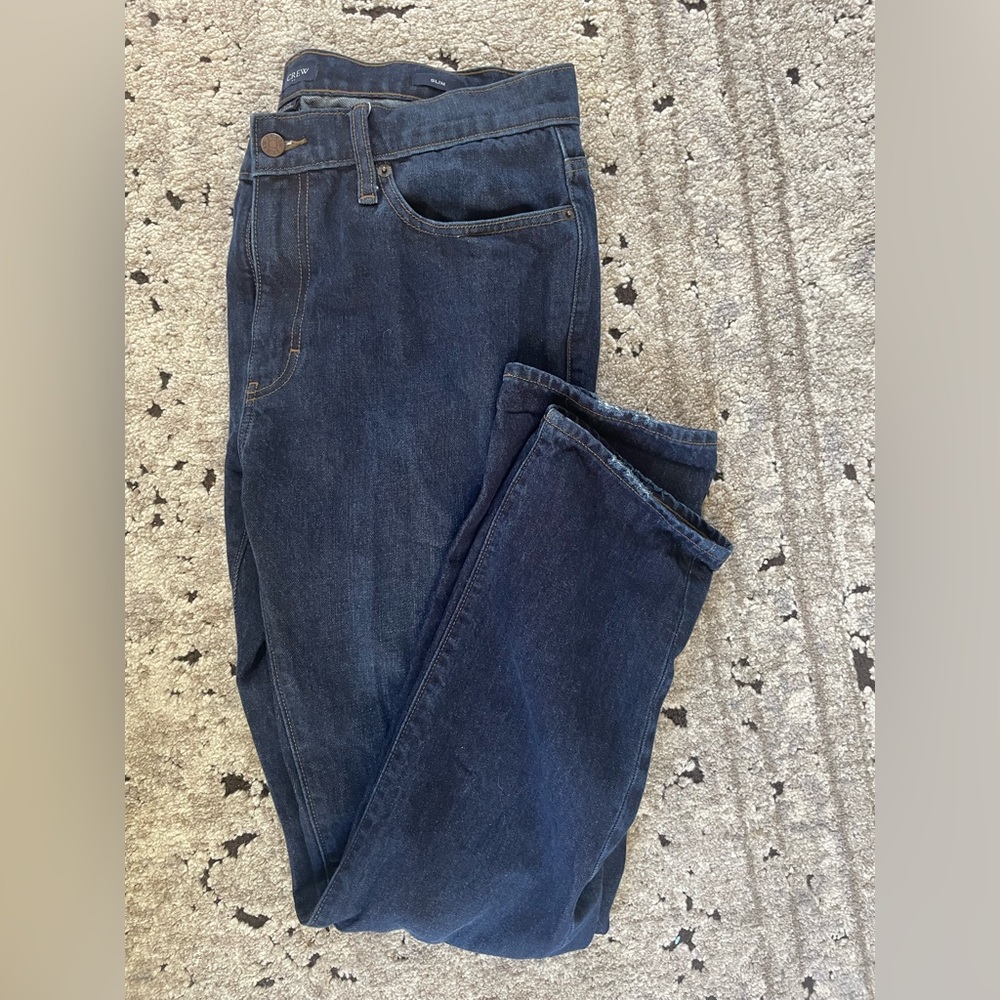 J Crew Slim Fit Rigid Jeans 35